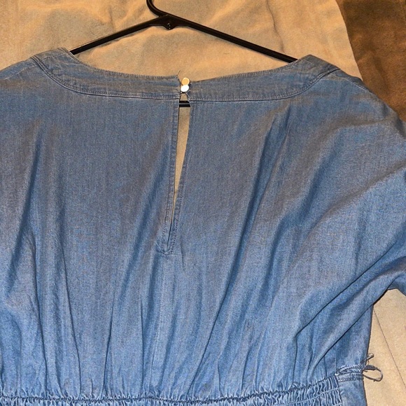 Jean colored romper New York and Company - Picture 4 of 4